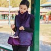 西子/晚香赋莱赛尔缠枝菊花双面穿夹棉新中式马甲/MJTJ0946 商品缩略图2