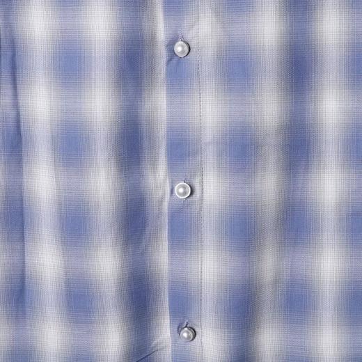 SDSA男士秋冬新款痞帅男装慵懒风撞色格子设计长袖衬衫百搭时尚 商品图2