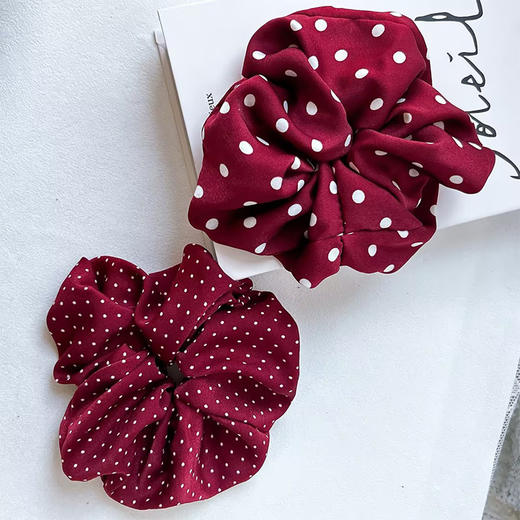XXHY红色点点大肠圈发圈-纪念日百货门店同款169448556 商品图4
