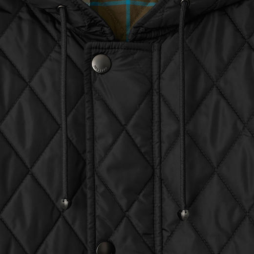 BURBERRY 巴宝莉 女士绗缝尼龙派克棉服 黑色 8105107 A1189 商品图2