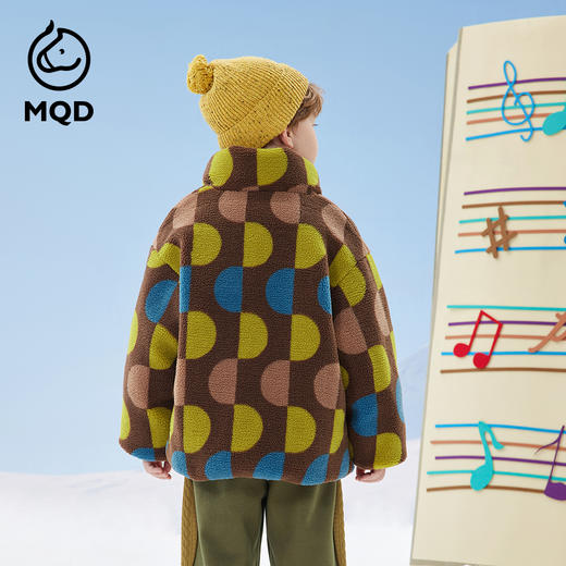 【秒1】【MQD】男童冬季趣味满版印花立领羽绒服 商品图3
