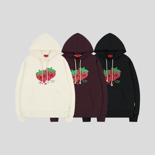 GOODBAI GOODEES 新款个性宽松草莓连帽卫衣 商品图1