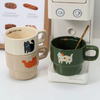腊肠高颜值叠叠杯   小狗可爱陶瓷ins风杯子卡通咖啡杯3.262 商品缩略图1