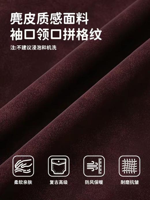 马得工地/MDGDWT111117/可拆卸格纹皮衣 商品图2