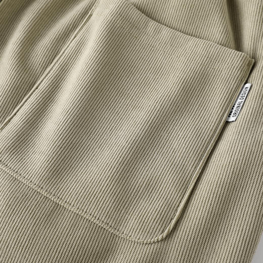 GXG男装时尚松紧腰系绳简约百搭纯色直筒男式休闲裤K&C 商品图12