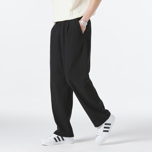 GXG男装【肌理面料】25春季简约日常通勤时尚百搭男式休闲直筒裤K&C 商品图2