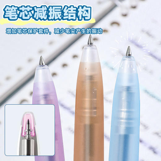 日本zebra斑马JJZ66中性笔blen减振静音减震按动式水笔0.5mm考试黑笔签字笔 商品图2