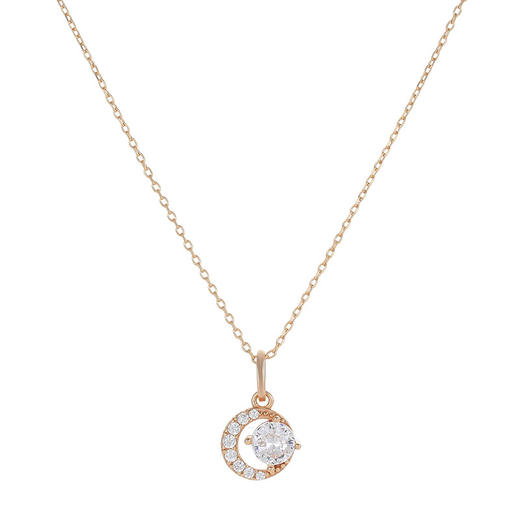 【星月清欢】925纯银星月锆石项链【BF-NS3300】 商品图2