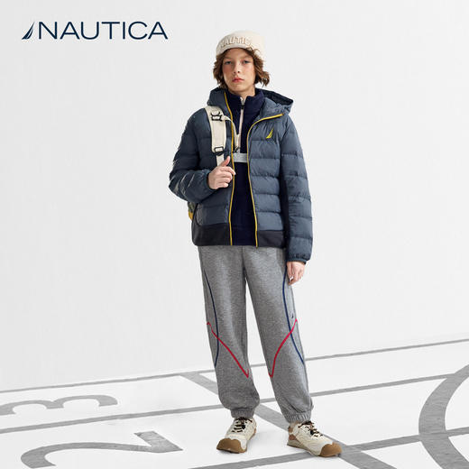 NAUTICA诺帝卡童装 针织加绒卫裤 NK340130 商品图5