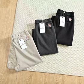 蒙口2026秋冬季重磅毛尼休闲裤