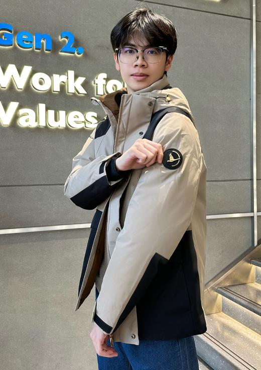 佐丹奴男装三层5A鹅绒羽绒外套 01073621 商品图4