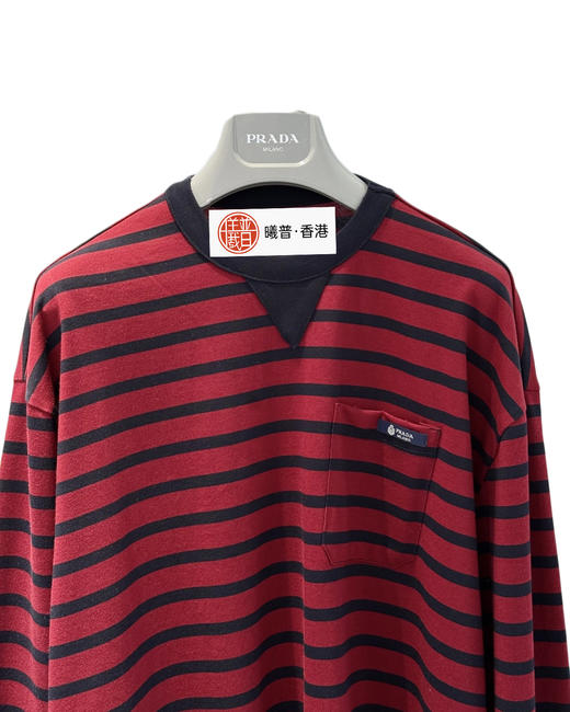 中性款条纹长袖T恤ho020 商品图2