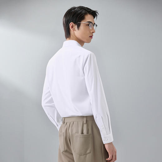 GXG男装【三防科技&含莱赛尔】25春季通勤日常男式翻领长袖衬衫K&C 商品图3