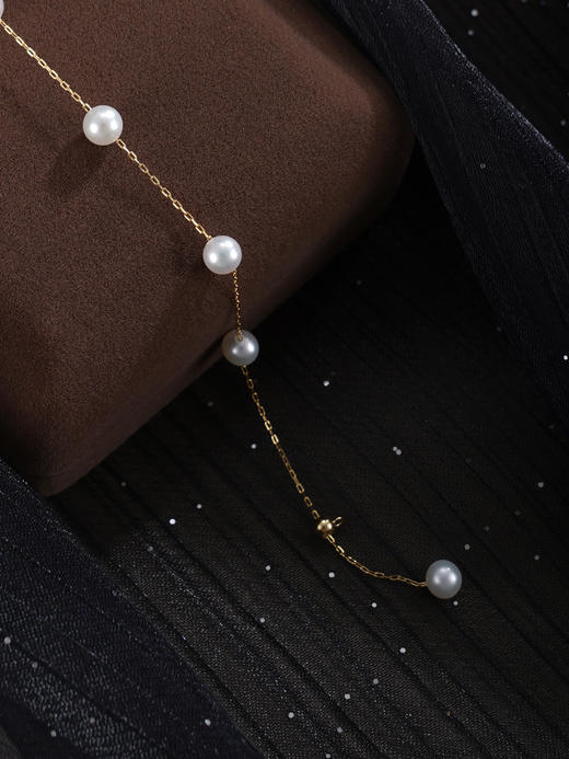 子佩集【星辉溯光】G18K珍珠惜王妃手链【MLKJSL001】4.5mm珠多珠2601 商品图7