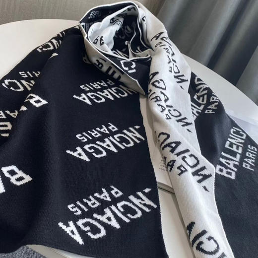 秋冬特惠💰170 巴黎世家围巾 男士围巾冬季精品上市 羊毛 新工艺柔软 商品图4