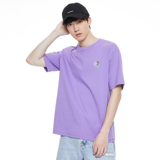 GXG男装夏季时尚简约印花t恤休闲百搭男女同款短袖K&C 商品图13