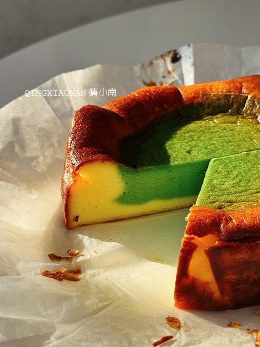 【切块cake】限时福利 绵软细腻好吃在没边了 顶配抹茶原味双重口味巴斯克切块蛋糕 商品图2