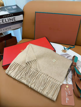 秋冬特惠💰460 诺悠翩雅围巾 经典“水波纹”素色羊绒围巾