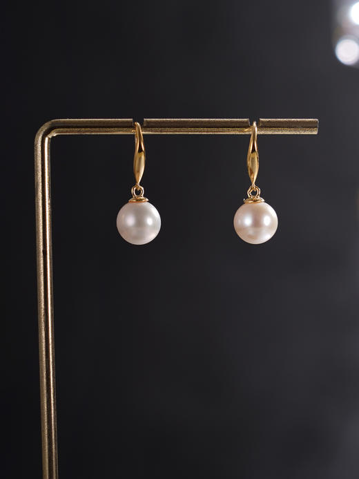 子佩集【月华柔情】银S925珍珠惜王妃耳环【YE1018】8mm珠双色单珠2601 商品图6