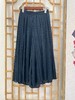 「断码清仓」夏季大码女装双层七分百褶阔腿裤 L码  ZFYY314 商品缩略图7