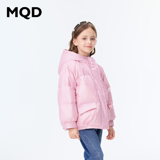 【秒1】【MQD】女童复古老花字母俏皮柔美连帽羽绒服 商品图2