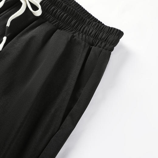 GXG男装25夏季舒适顺滑经典抽绳拼接百搭运动休闲短裤K&C 商品图9