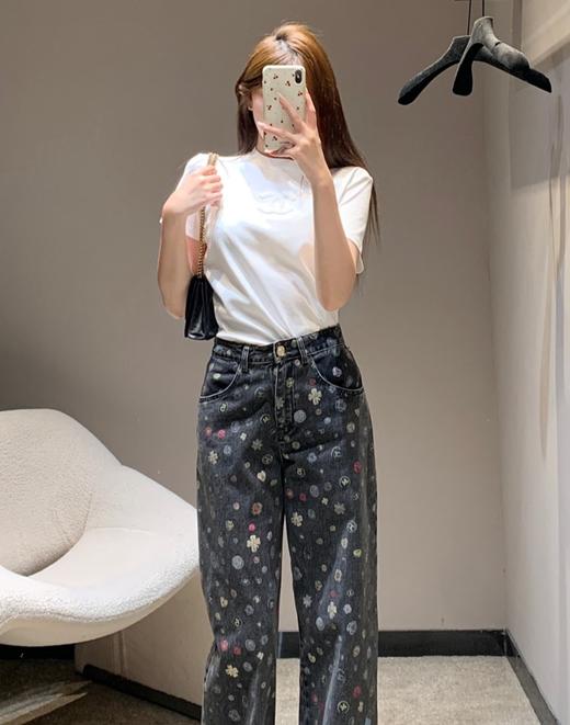 女款毛巾刺绣短袖T恤ba025 商品图3