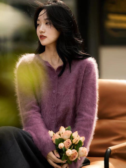 高奢定制羊绒澳毛开衫 鄂尔多斯同款 商品图1