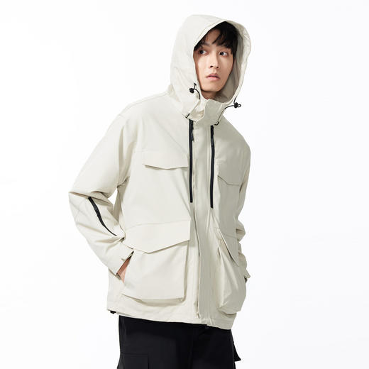 GXG男装【三防】秋季时尚抽绳户外山系拼接贴袋男式连帽夹克K&C 商品图9