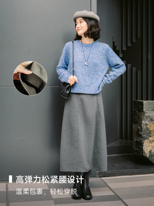 松紧腰小A立体廓形分割半裙FCG1SKT060 商品图2