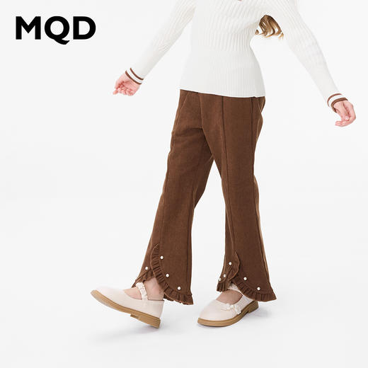 【秒3】【MQD】女童冬季甜美可爱花边休闲针织长裤 商品图5