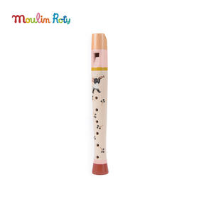 Moulin Roty 木制长笛 雨后精灵系列 乐器玩具 适合3岁+ 音律启蒙 法国品牌 -715112