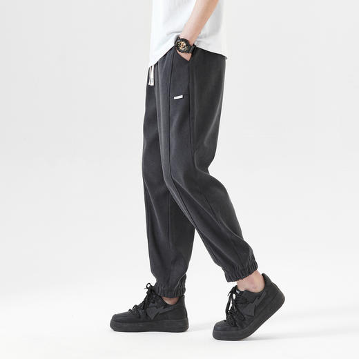 GXG男装秋冬束脚休闲裤男士时尚百搭运动风卫裤K&C 商品图6