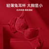 芬腾女士内衣记忆软钢圈红色蕾丝网纱文胸大胸显小上托防下垂胸罩 商品缩略图0