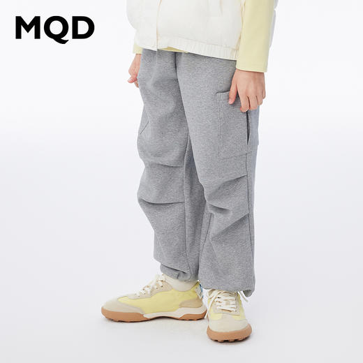 【秒3】【MQD】女童冬季潮酷大口袋伞兵裤型针织长裤 商品图2
