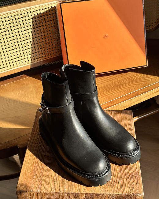 现货 THS-限时 爱马家 女士秋冬经典kelly扣短靴 BZ1279 商品图2