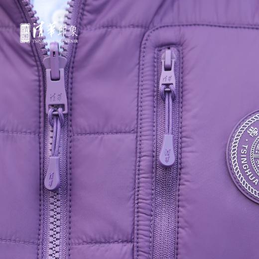 清华文创双面穿紫色棉马甲 商品图11