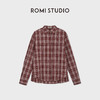 ROMI STUDIO“松弛复古”全棉水洗做旧格纹翻领工装衬衫 RWDSSU1674 商品缩略图0