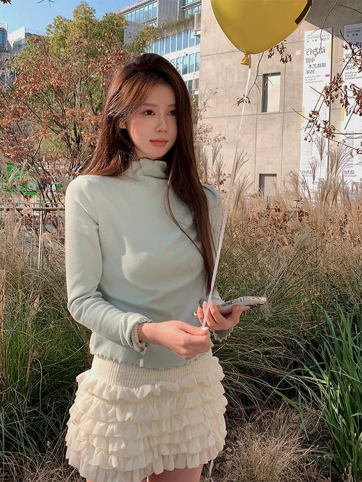 L码现货 微醺甜心 精致少女感/蕾丝刺绣蛋糕裙 商品图1