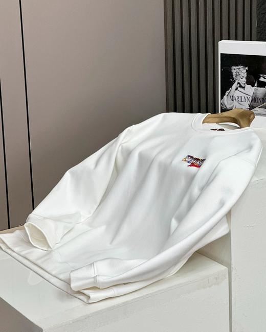 福神飞机头达摩新款套头银狐绒圆领卫衣休闲情侣款 商品图1