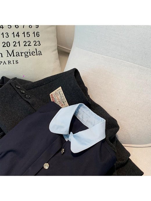 现货 魔女心愿 衬衫拼接假两件连衣裙 商品图2