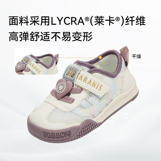 泰兰尼斯212学步鞋男宝宝春季新款童鞋透气机能鞋女童鞋子面包鞋T01T6A8560 商品图2