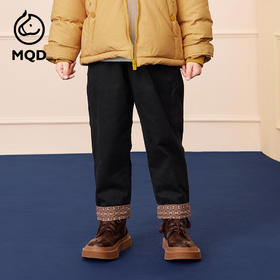 【秒3】【MQD】男童冬季时尚百搭绒感保暖针织长裤