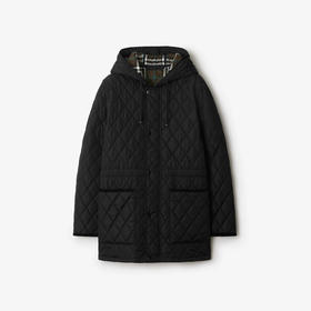 BURBERRY 巴宝莉 女士绗缝尼龙派克棉服 黑色 8105107 A1189