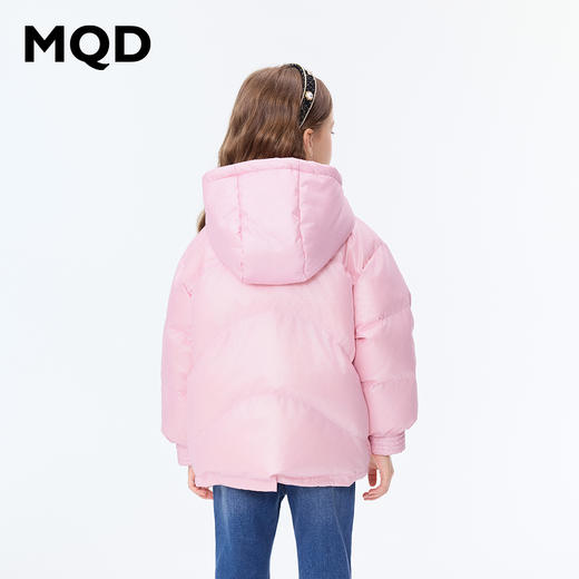 【秒1】【MQD】女童复古老花字母俏皮柔美连帽羽绒服 商品图3