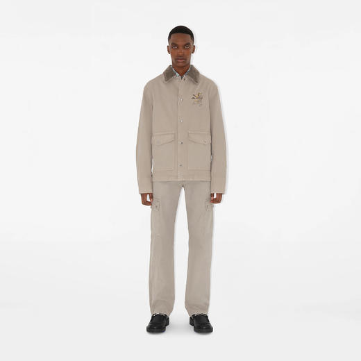 BURBERRY 巴宝莉 男士棉质华达呢工装裤 灰色 8101266 C1761 商品图2