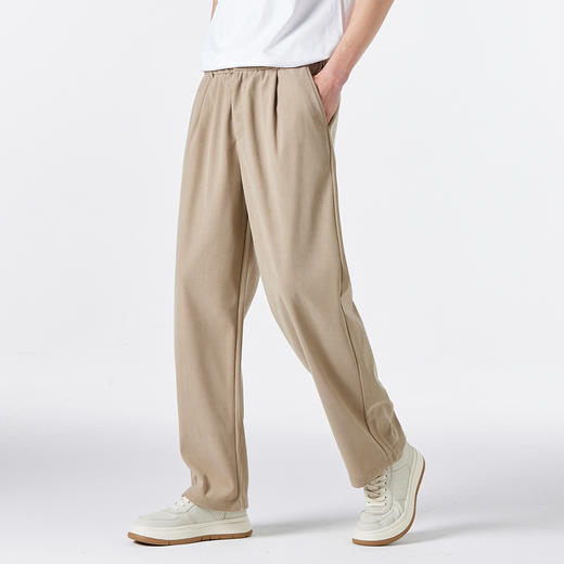 GXG男装【肌理面料】25春季简约日常通勤时尚百搭男式休闲直筒裤K&C 商品图11