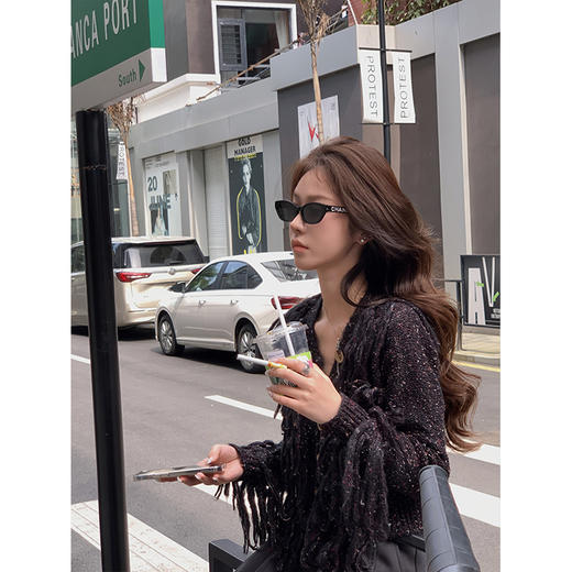 现货 微醺流苏 初春氛围感 杂色编织毛衣 商品图3