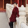 西子/岁丰苏力羊毛混纺经典双排扣翻领毛呢短款大衣/DYHJ0422 商品缩略图2