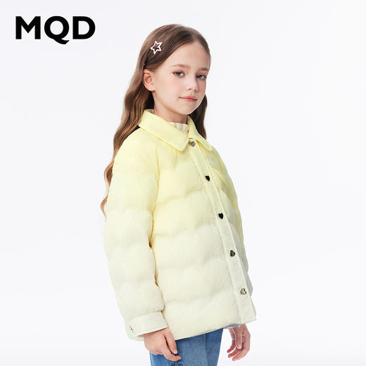 【秒1】【MQD】女童冬季梦幻潮酷渐变休闲翻领羽绒服 商品图1